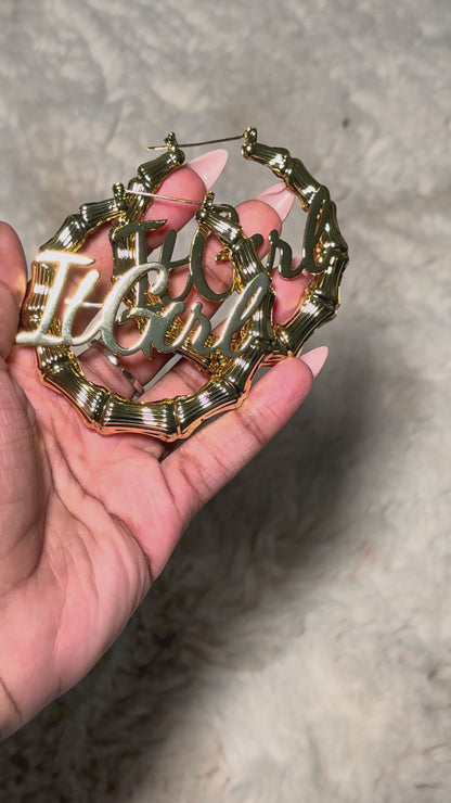 Custom Bamboo Earrings